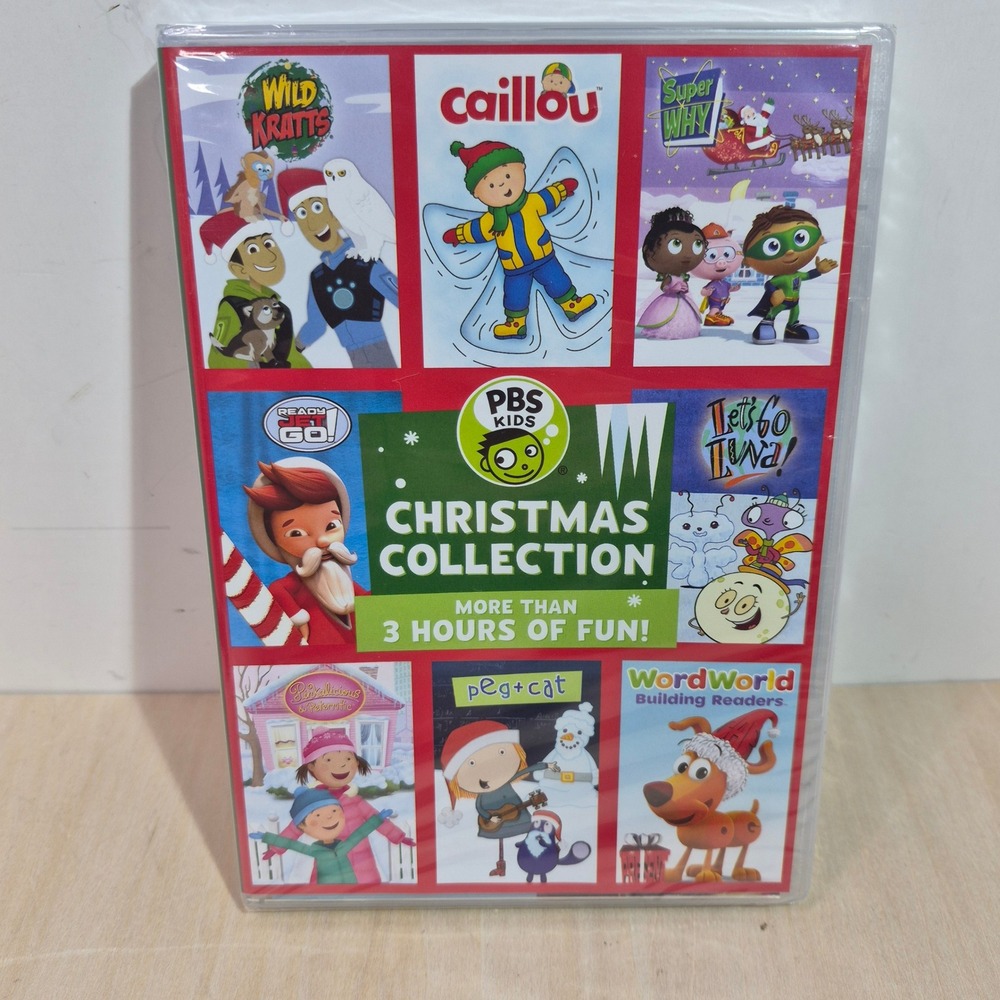 PBS Kids Christmas Collection DVD Wild Kratts Caillou Super Why Peg  New Sealed